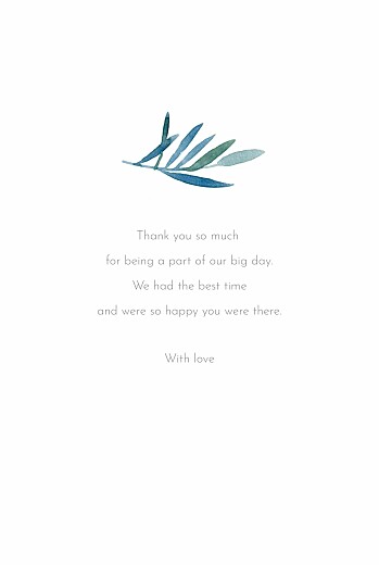 Wedding Thank You Cards Moonlit Meadow Blue - Page 3
