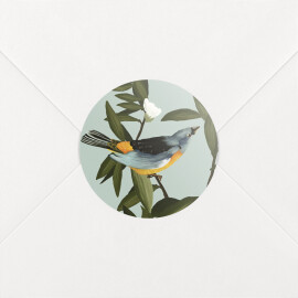 Wedding Envelope Stickers The Botanist Blue & Yellow