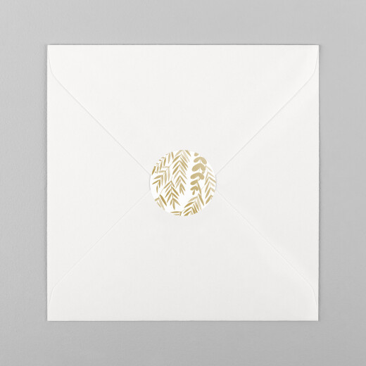Wedding Envelope Stickers Foliage gold - View 2