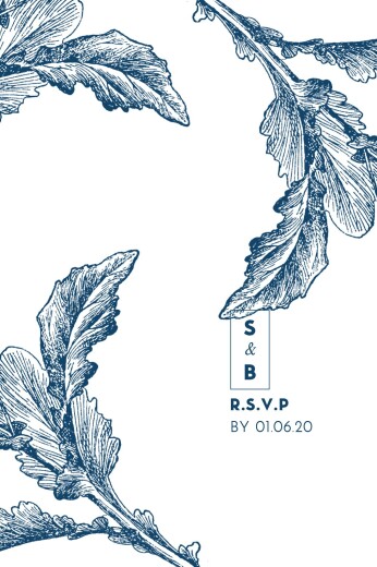 RSVP Cards Laure de Sagazan Blue - Front