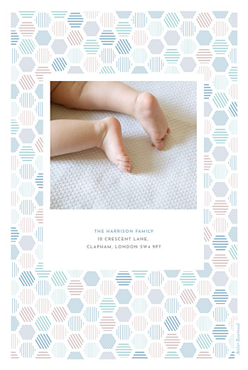 Baby Announcements Hexagon (4 pages) Blue - Page 4