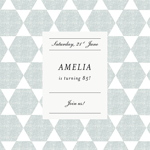 Birthday Invitations Lovely Linen Green - Page 1
