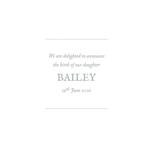 Baby Announcements Baby's Breath (Foil) Green - Page 3