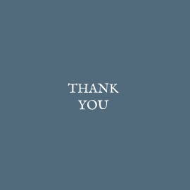 Baby Thank You Cards Baby's Breath (Foil) Blue