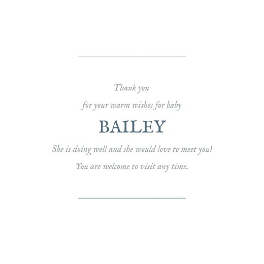 Baby Thank You Cards Baby's Breath (Foil) Blue - Page 3