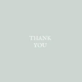 Baby Thank You Cards Baby's Breath (Foil) Green