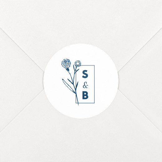 Wedding Envelope Stickers Laure de Sagazan White - View 1
