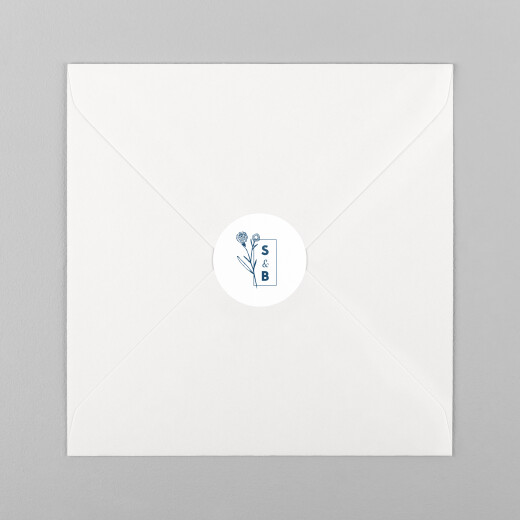 Wedding Envelope Stickers Laure de Sagazan White - View 2