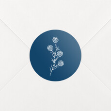 Wedding Envelope Stickers Laure de Sagazan Blue