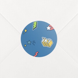 Baby Stickers Superheroes Blue