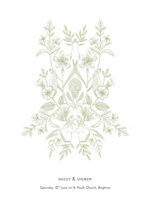 Wedding Order of Service Booklet Covers Springs Eternal Green