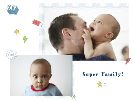 Small Posters Super Family White