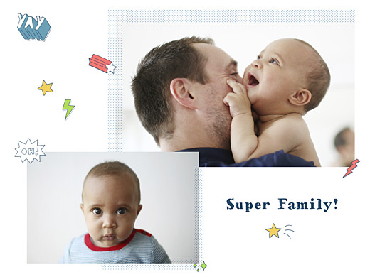 Small Posters Super Family White - Front