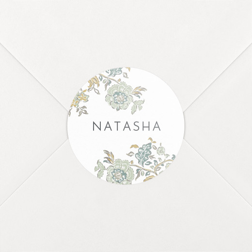 Baby Stickers Victorian Blossom Blue - View 1