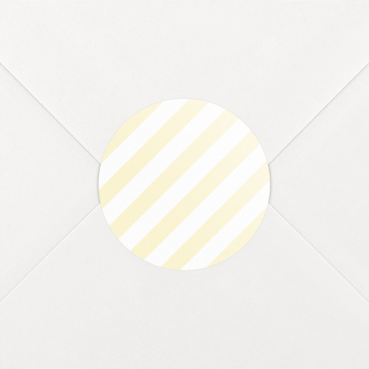 Baby Stickers Pastel Stripes Yellow - View 1