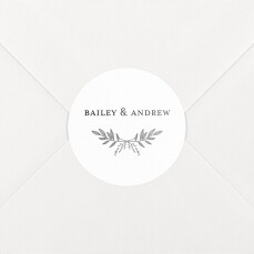 Wedding Envelope Stickers Springs Eternal White