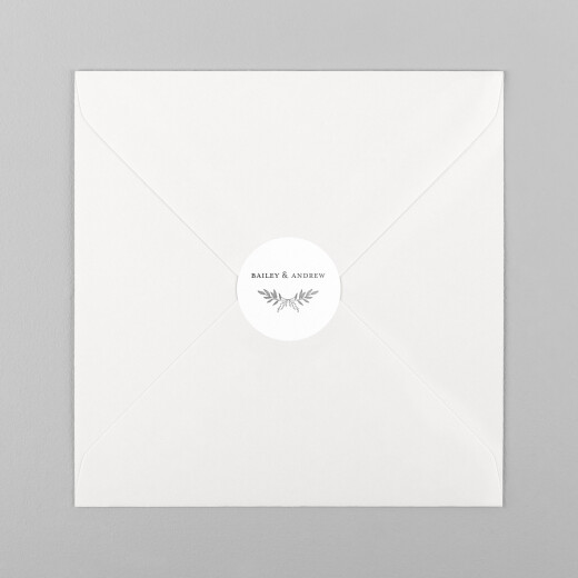 Wedding Envelope Stickers Springs Eternal White - View 2