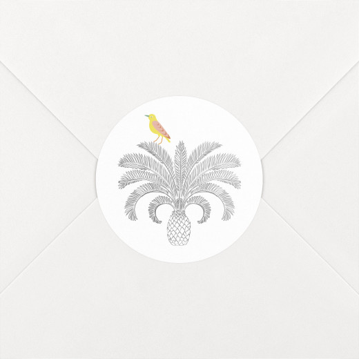 Baby Stickers Birds of Paradise White - View 1