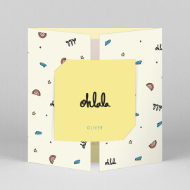 Baby Thank You Cards Ohlala by Mathilde Cabanas Yellow