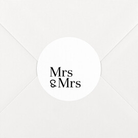 Wedding Envelope Stickers Mrs & Mrs White