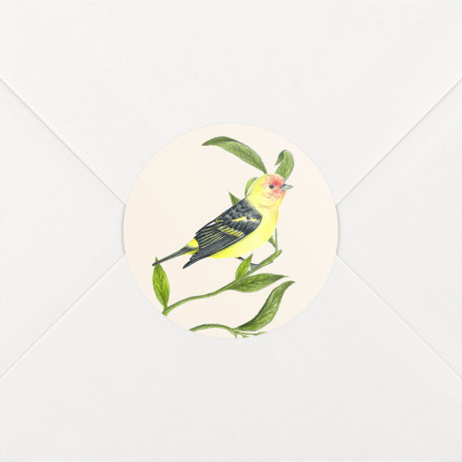 Christening Stickers Flora and Fauna White - View 1