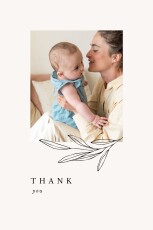 Baby Thank You Cards Budding Branch Pink