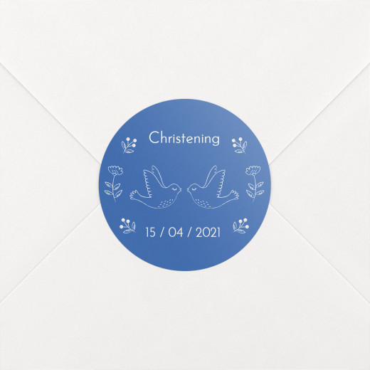 Christening Stickers Soaring Blue - View 1
