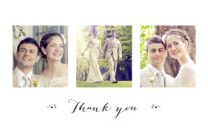 Wedding Thank You Cards Romance (4 Pages) White