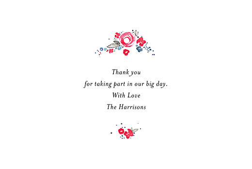 Wedding Thank You Cards Romance (4 Pages) White - Page 3