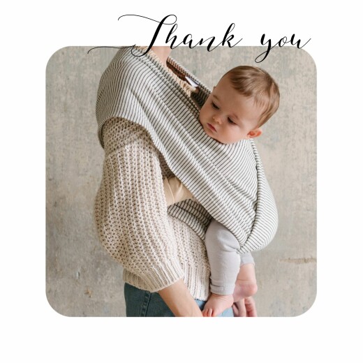 Baby Thank You Cards Tender Moments White - Page 1