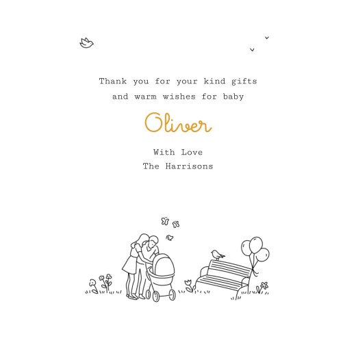 Baby Thank You Cards Woodland Promise White - Page 3