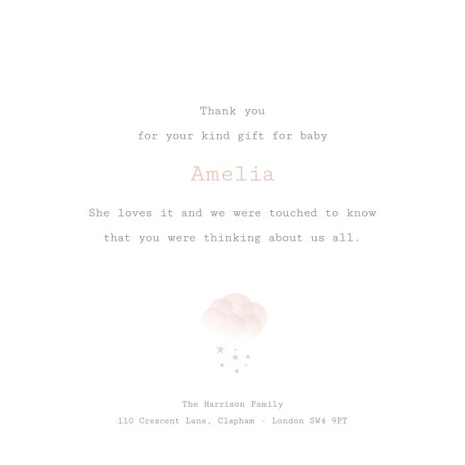 Baby Thank You Cards Mist (Foil) Pink Orange - Page 3
