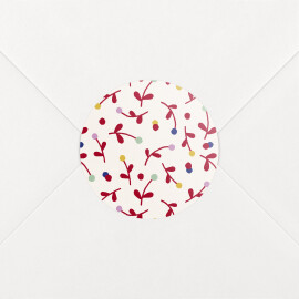 Baby Stickers Liberty Berries Red