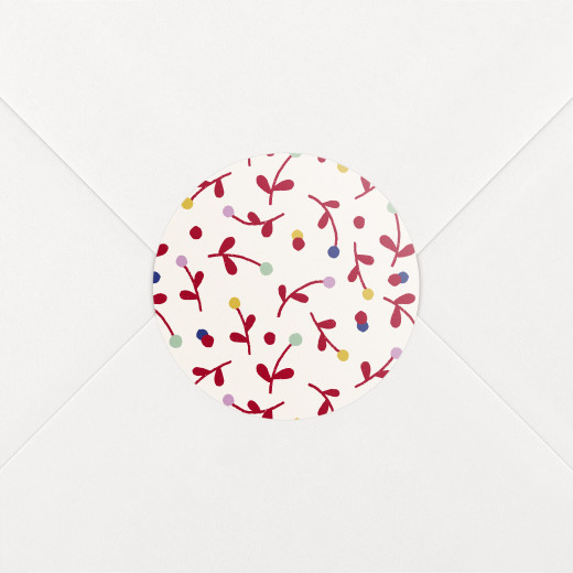 Baby Stickers Liberty Berries Red - View 1