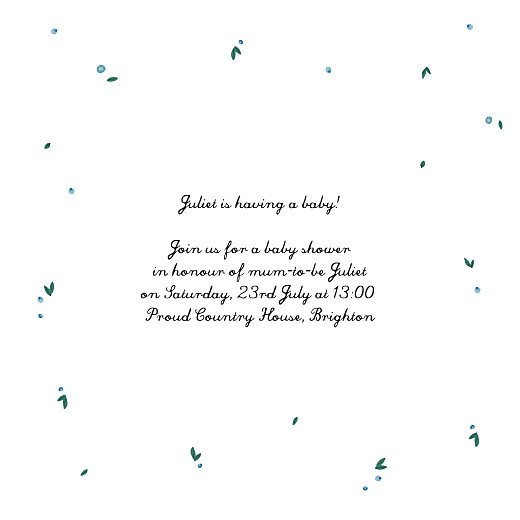 Baby Shower Invitations Stork Blue - Page 3