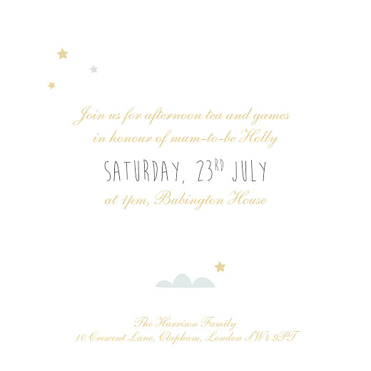 Baby Shower Invitations Up And Away Blue - Page 3