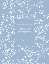 Baby Shower Invitations Reflections Blue
