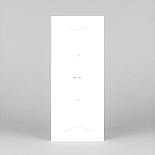 Save The Dates Lovely Heart (Bookmark) White - View 3