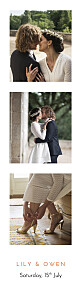 Wedding Thank You Cards Rustic promise (bookmark) bis white
