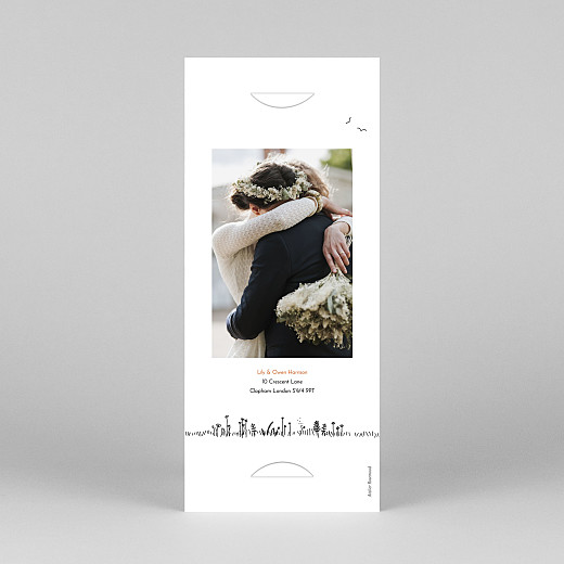 Wedding Thank You Cards Rustic Promise (Bookmark) White - View 4