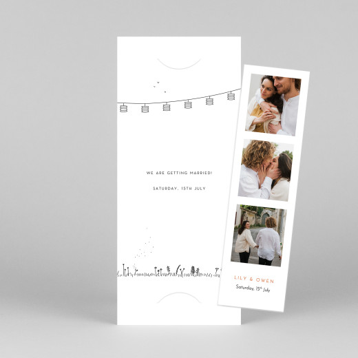 Save The Dates Rustic Promise (Bookmark) White - View 1