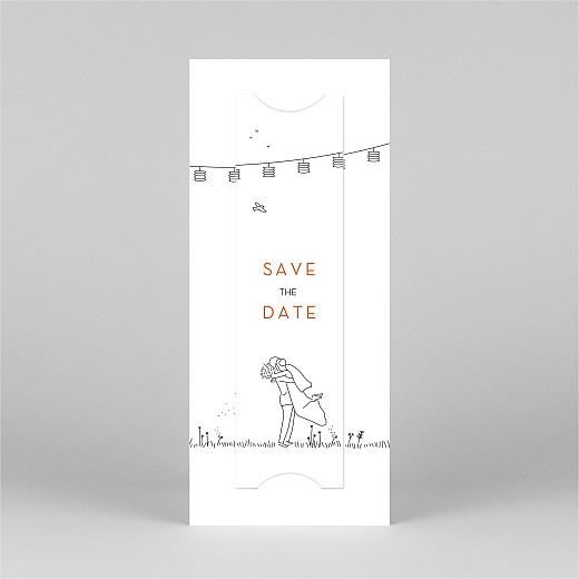Save The Dates Rustic Promise (Bookmark) White - View 3