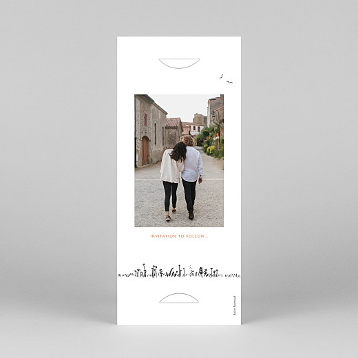 Save The Dates Rustic Promise (Bookmark) White - View 4