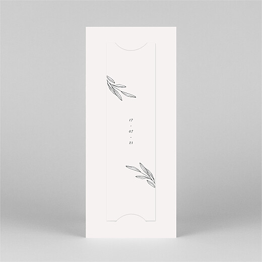 Wedding Thank You Cards Budding Branch (Bookmark) Beige - View 3