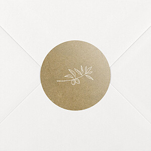 Wedding Envelope Stickers Provence kraft
