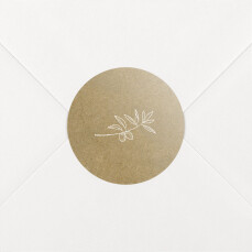 Wedding Envelope Stickers Provence Kraft