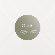Wedding Envelope Stickers Provence Green