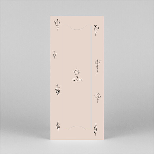 Baby Thank You Cards Floral Minimalist (Bookmark) Pink - View 3