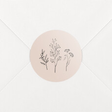 Baby Stickers Floral Minimalist Pink