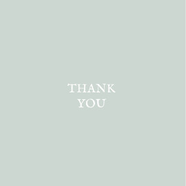 Wedding Thank You Cards Baby's Breath (Foil) Green